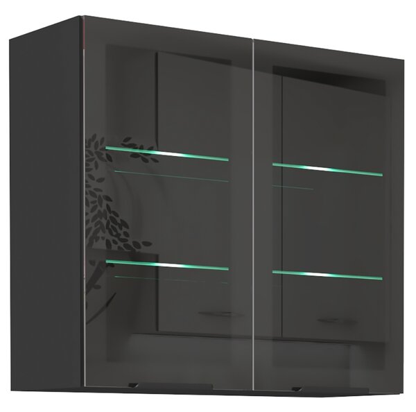 Kuchyňská linka SIENA b | 260 cm | UNI dvířka | PREMIUM BOX | černá
