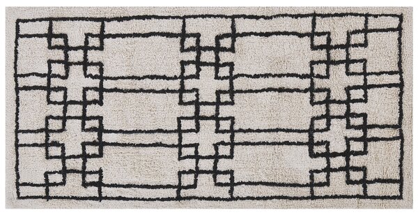 Bavlněný koberec 80 x 150 cm béžový TURHAL