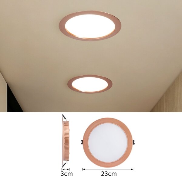 Immax NEO 07331L -LED Stm podhled sv DOWN LED/36W/230V Wi-Fi Tuya pr. 23 cm rose