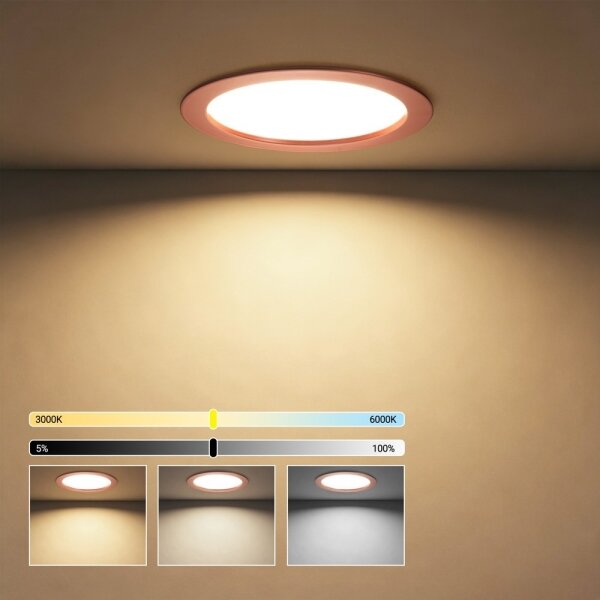 Immax NEO 07331L -LED Stm podhled sv DOWN LED/36W/230V Wi-Fi Tuya pr. 23 cm rose