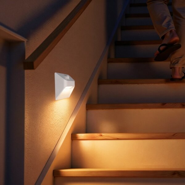 Immax 08308L - LED Nab schod sv se senz STEP LIGHT 0,3W/3,7V 2200 mAh IP53 bílá