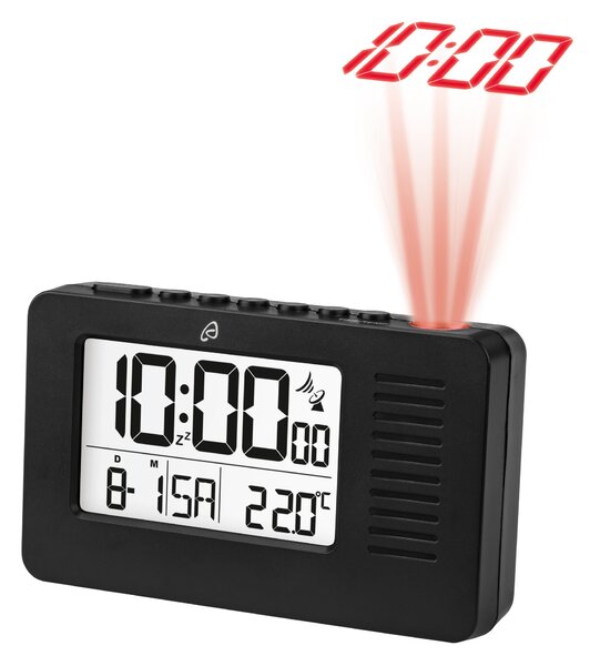 Auriol® Radiobudík s projekcí času (černá) (100385510001)