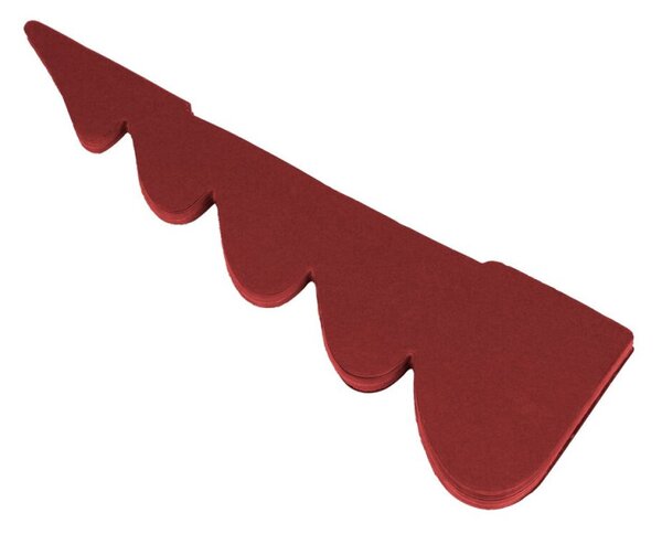Vánoční stromeček 3D papírový 30 cm SPRINGOS CA1635 vínový