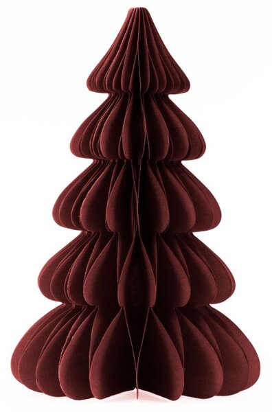 Vánoční stromeček 3D papírový 30 cm SPRINGOS CA1635 vínový