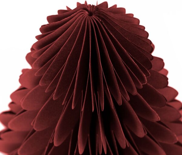 Vánoční stromeček 3D papírový 30 cm SPRINGOS CA1635 vínový