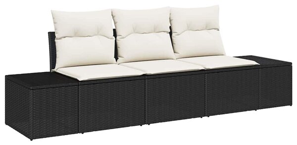 Set pohovek 3 ks Černá polyratan 3346917