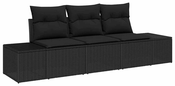 Set pohovek 3 ks Černá polyratan 3346923