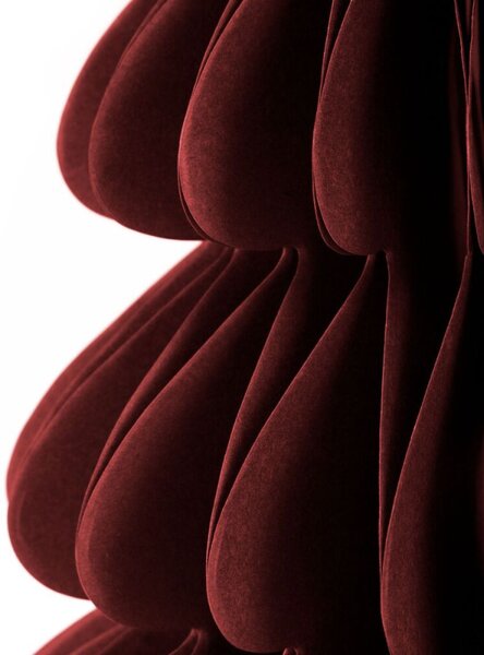 Vánoční stromeček 3D papírový 30 cm SPRINGOS CA1635 vínový