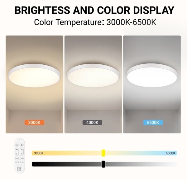 Immax NEO 07315L-LED Stm strop sv SEMPLICI 96W/230V pr. 80 cm Wi-Fi Tuya bílá+DO