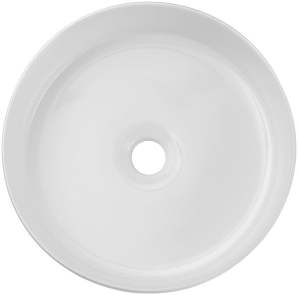 Comad Beyond umyvadlo 36x36 cm kulatý na pult bílá lesk BEYOND 2 WHITE ( E-6565 )