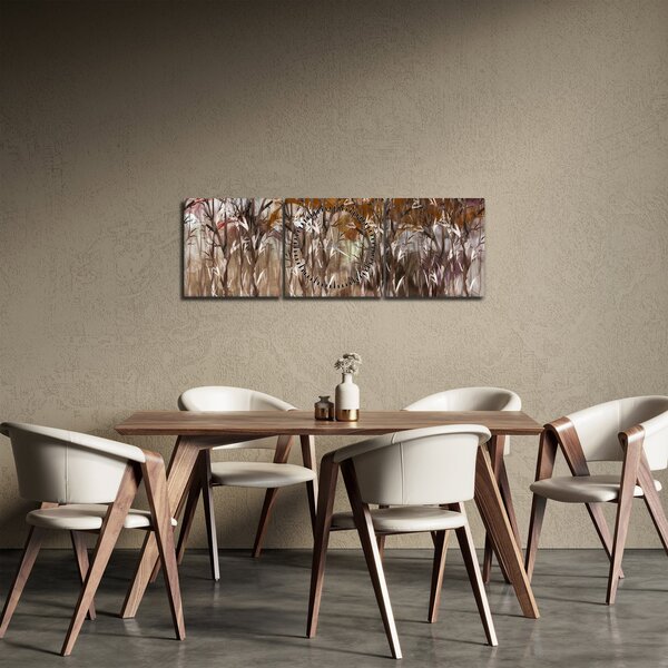 Obraz - Stromy (s hodinami) (90x30 cm)