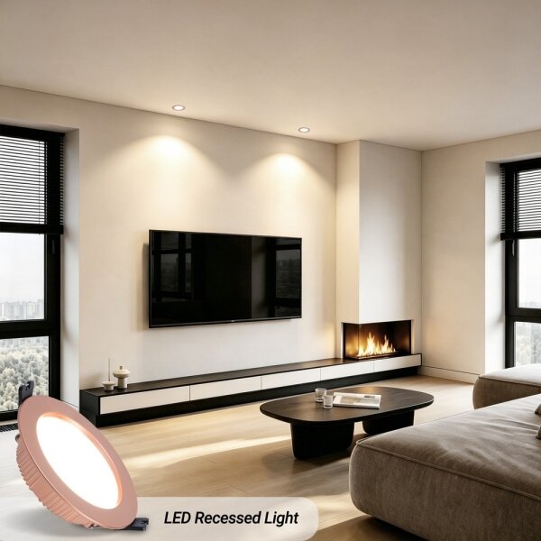 Immax NEO 07330L -LED Stm podhled sv DOWN LED/12W/230V Wi-Fi Tuya pr. 12 cm rose
