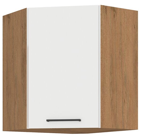 VIGO b | horní skříňka 60x60 GN-72 1F (45°) rohová | 60x60 cm | UNI dvířka | lancelot/bílá lesk