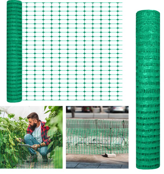 LZQ výstražná síť 1m x 30 m bezpečnostní síť záchytná síť záchytná síť stavební plot plot pro zvěř plastový ohradník ohrada pro ovce ohrada pro psy síť pro drůbež zelená