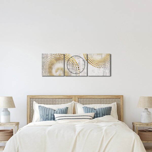 Obraz - Betonový design (s hodinami) (90x30 cm)