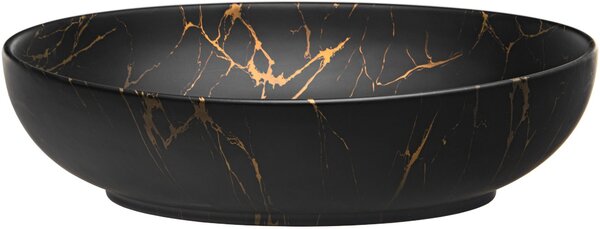Comad Mona umyvadlo 51x39 cm oválné na pult černá matný UN-MONA-MB12