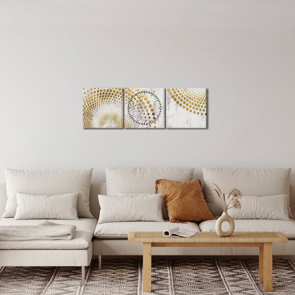 Obraz - Betonový design (s hodinami) (90x30 cm)