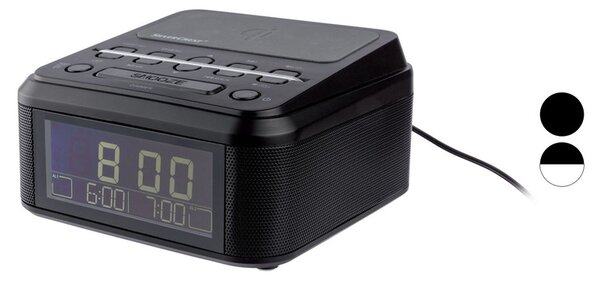 Silvercrest® Rádiový budík s Bluetooth® Surq 4 A1 s nabíjecí stanicí Qi® (100334195)