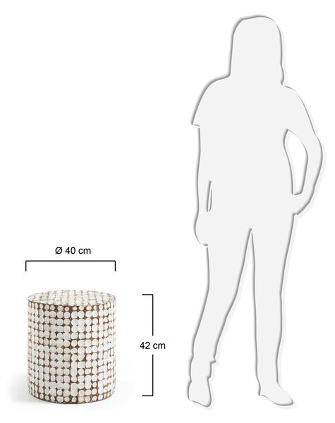 Odkládací stolek Kave Home Coconut