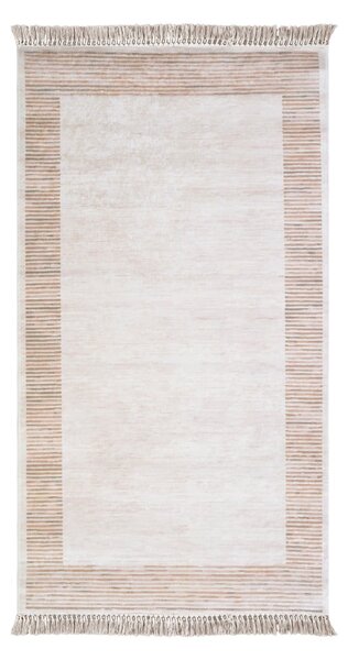 Hnědobéžový koberec Vitaus Hali Ruto, 50 x 80 cm