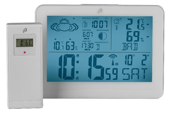Auriol® Bezdrátová meteostanice s podsvíceným displejem (bílá) (100384257002)