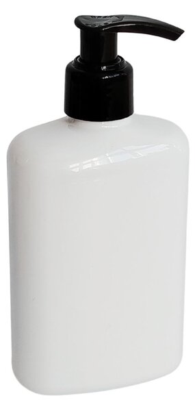 Dávkovač na mýdlo 250 ml bílý s černou pumpičkou LIMA