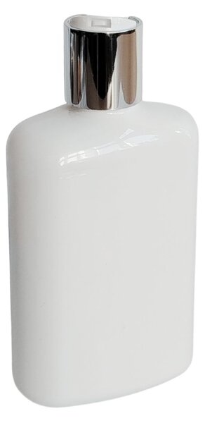 Dávkovač na mýdlo 250 ml bílý s bílo-stříbrným DISC TOP LIMA