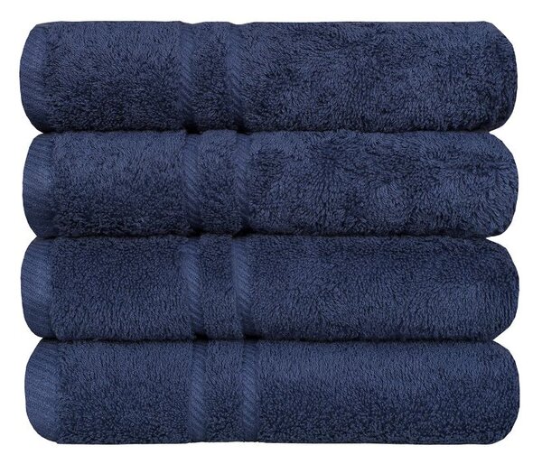 Bavlněný ručník COTTONA tmavě modrá osuška 100 x 150 cm