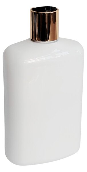 Dávkovač na mýdlo 250 ml bílý s černo-zlatým DISC TOP LIMA
