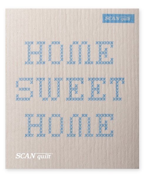 Žínka EKO home sweet home světle modrá 17 x 20 cm