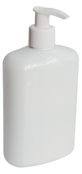 Dávkovač na mýdlo 400 ml bílý s bílou pumpičkou LIMA