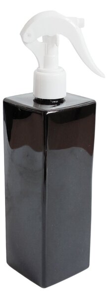 Dávkovač na mýdlo 500 ml černý s bílým rozprašovačem mini LUNA