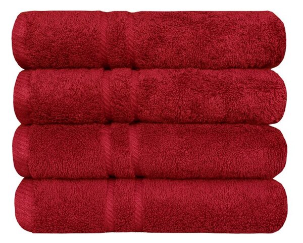 Bavlněný ručník COTTONA červená osuška 100 x 150 cm