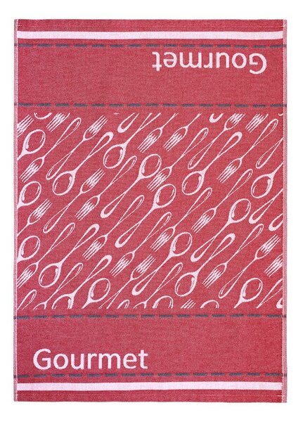Utěrka DESIGN gourmet červená 50 x 70 cm
