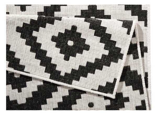 Černo-krémový venkovní koberec NORTHRUGS Malta, 120 x 170 cm