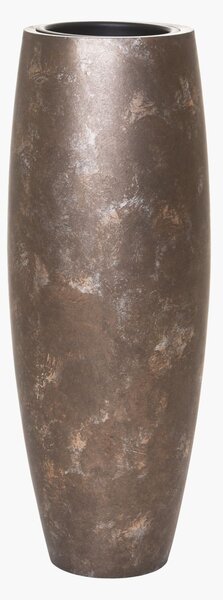 Květináč MAGNUM, sklolaminát, výška 80 cm, hnědo-šedá