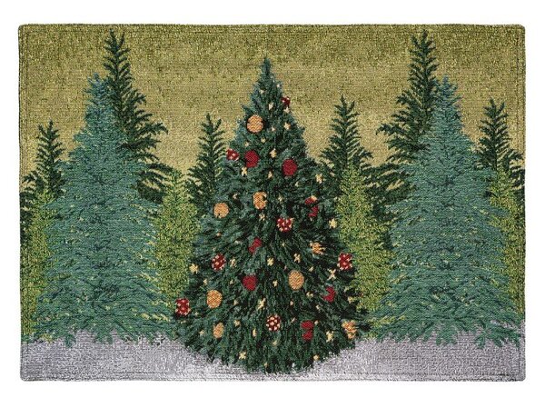 Prostírání MOTIV vánoční strom zelená prostírání cca 30 x 45 cm