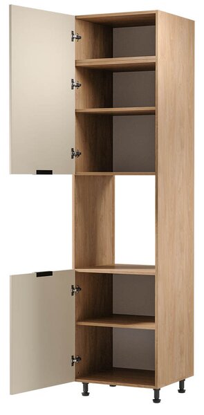 SORENTO pz | vysoká skříňka D60PWN na vestavnou troubu | 60 cm | LEVÁ | puccini/béžová