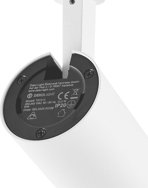 Deko-Light 3-fázové bodové svítidlo - Lucea, Tilt, 10 W, DTW, 1800-2700 K, bílá 707213