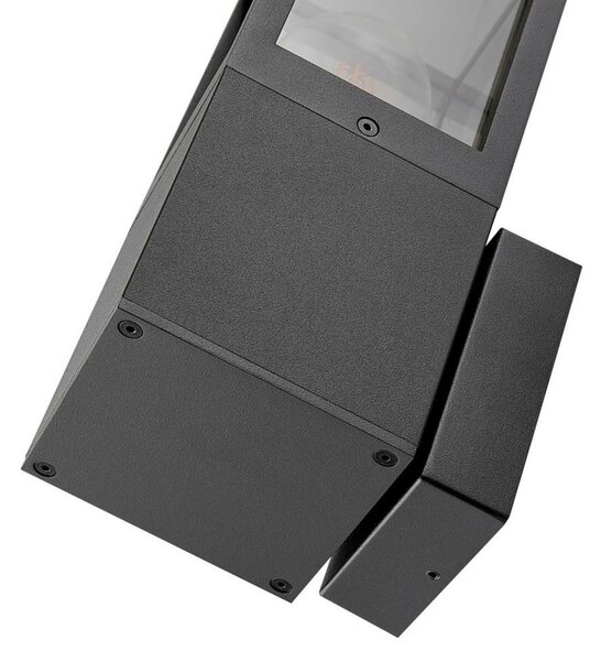 Deko-Light nástěnné přisazené svítidlo - Facado II hranaté tónované, 1x max 20 W, šedá 731151