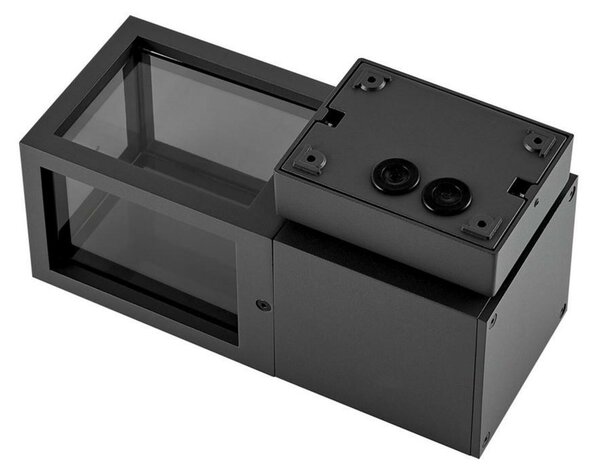 Deko-Light nástěnné přisazené svítidlo - Facado II hranaté tónované, 1x max 20 W, šedá 731151