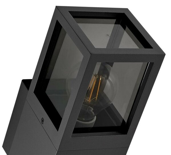Deko-Light nástěnné přisazené svítidlo - Facado II hranaté tónované, 1x max 20 W, šedá 731151
