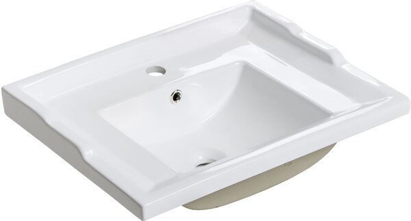 Comad Retro umyvadlo 61x46 cm obdélníkový nábytkový bílá lesk UM - CFP F60 RETRO DP(YS27312-60)