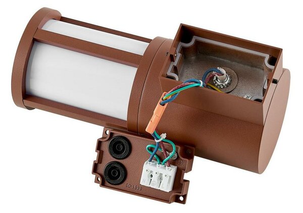 Deko-Light nástěnné přisazené svítidlo - Facado II kulaté opal, 1x max 20 W, rezavá 731156