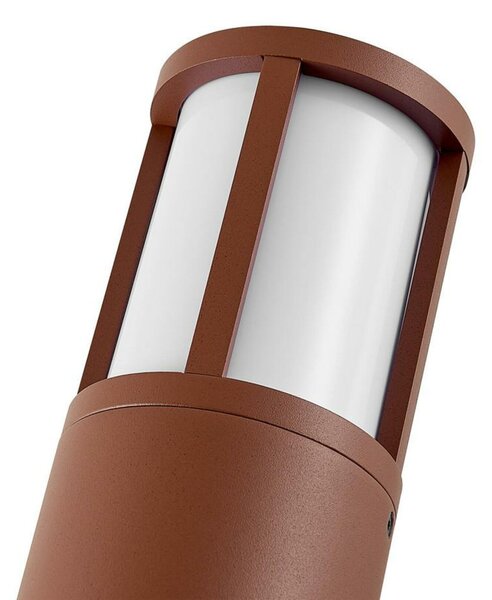 Deko-Light nástěnné přisazené svítidlo - Facado II kulaté opal, 1x max 20 W, rezavá 731156