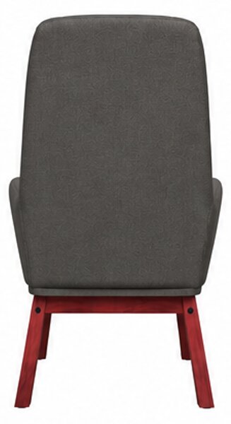 Relaxační křeslo, odpočinkové, masivní kaučukovník/kov/textil, 95x76x71 cm, nohy tmavé/tmavě šedá, Dekorino KR20260082