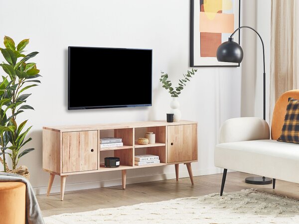 TV stolek CHANDLER Dřevo Světle hnědá