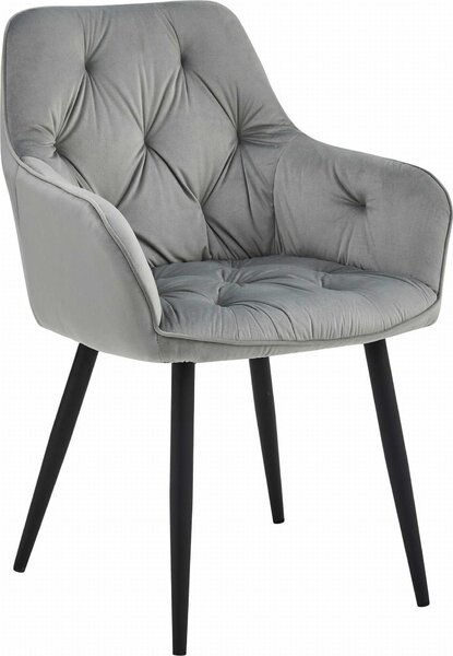 Židle Valora JORK stříbrošedá x1 - Elegantní stříbrná židle pro stylové interiéry