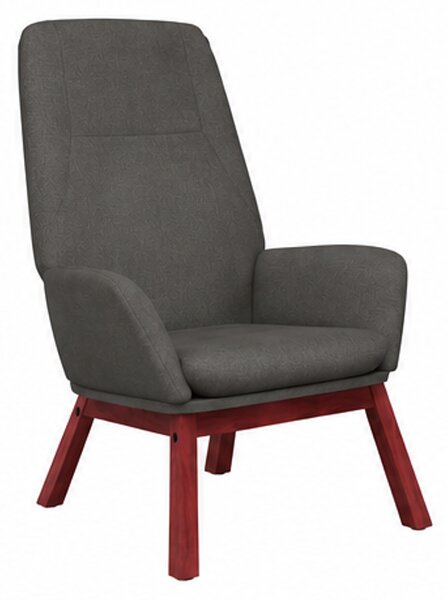 Relaxační křeslo, odpočinkové, masivní kaučukovník/kov/textil, 95x76x71 cm, nohy tmavé/tmavě šedá, Dekorino KR20260082