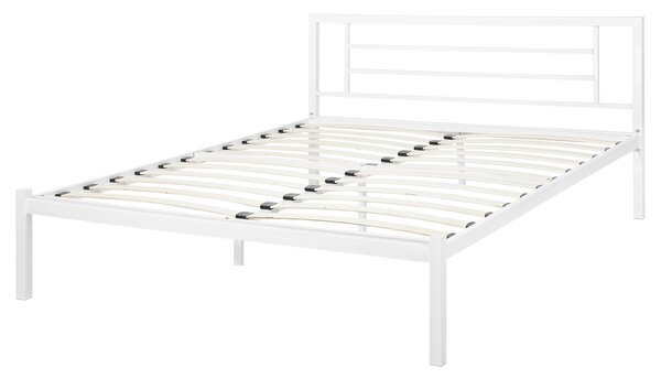 Postel Kov CUSSET 140 x 200 cm Bílá